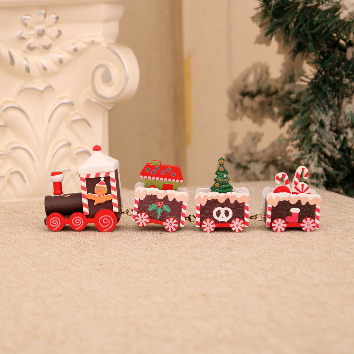 Decorative Christmas Train Ornament Yeouu