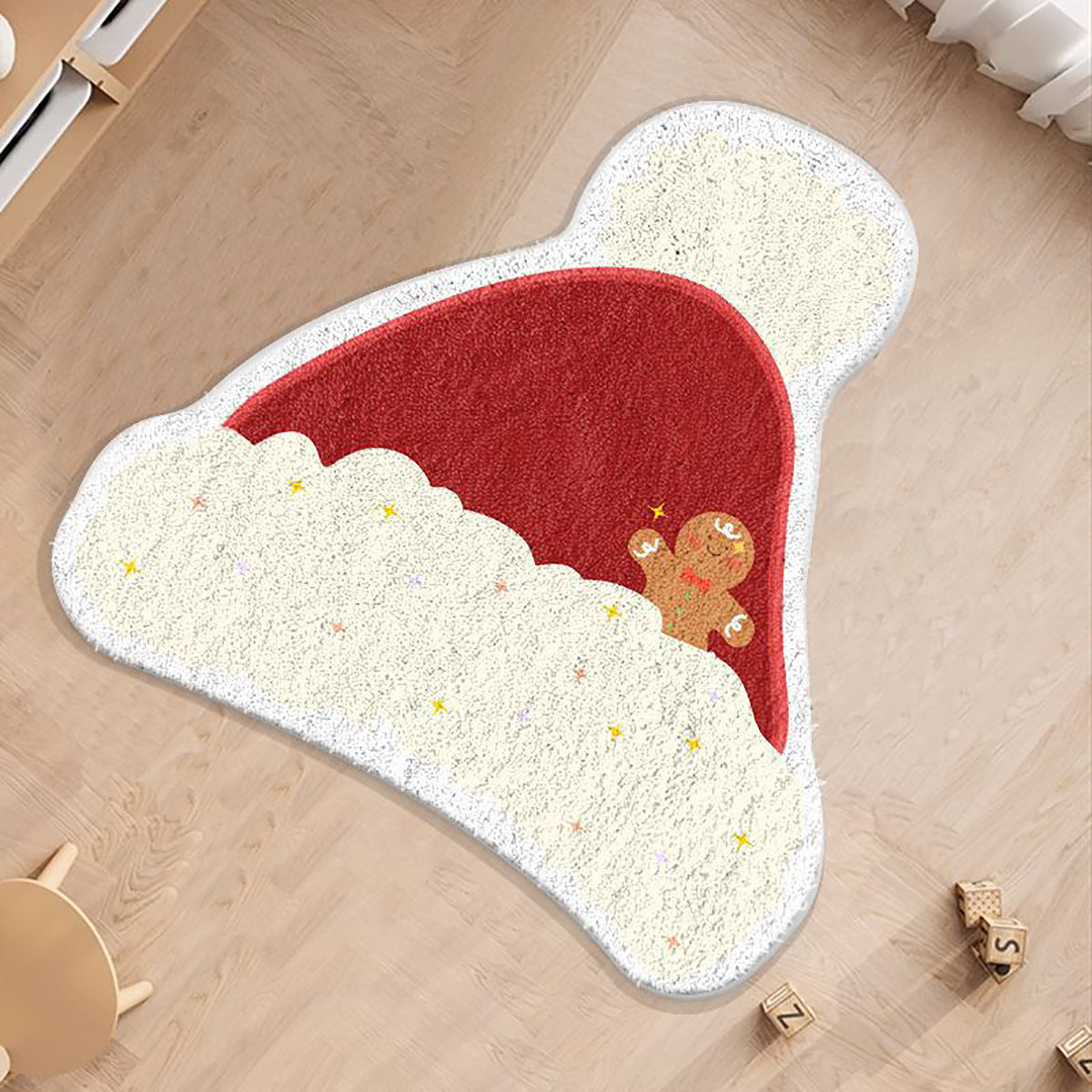 Yeouu | Cashmere-like Christmas Round Carpet Shaped