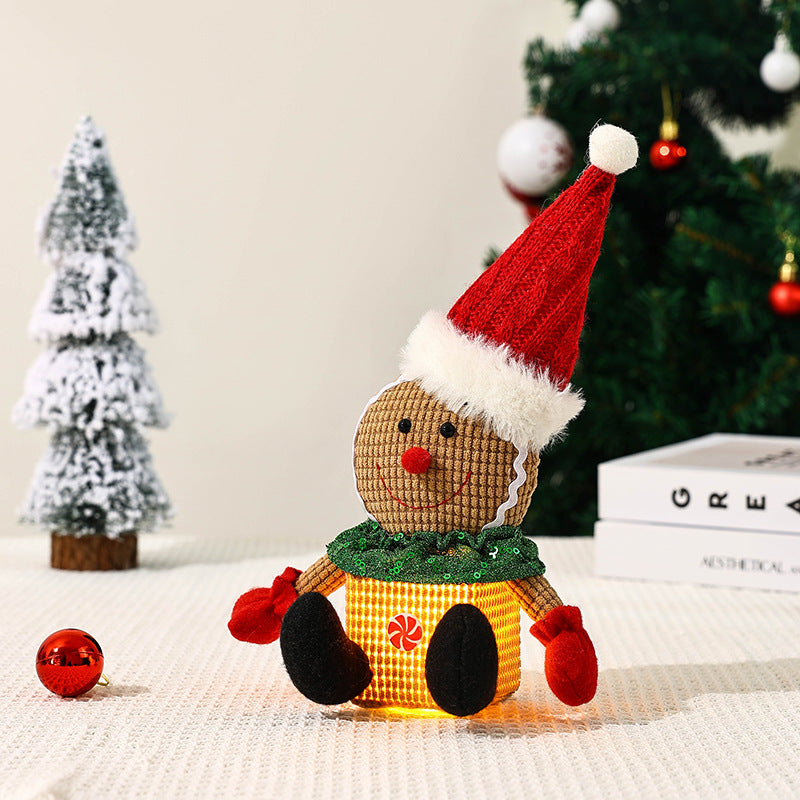 Cute Christmas gnome with LED light Yeouu