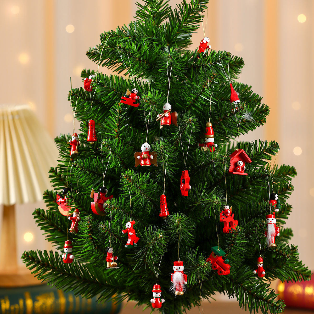 Decorative Christmas Train Figurines Yeouu