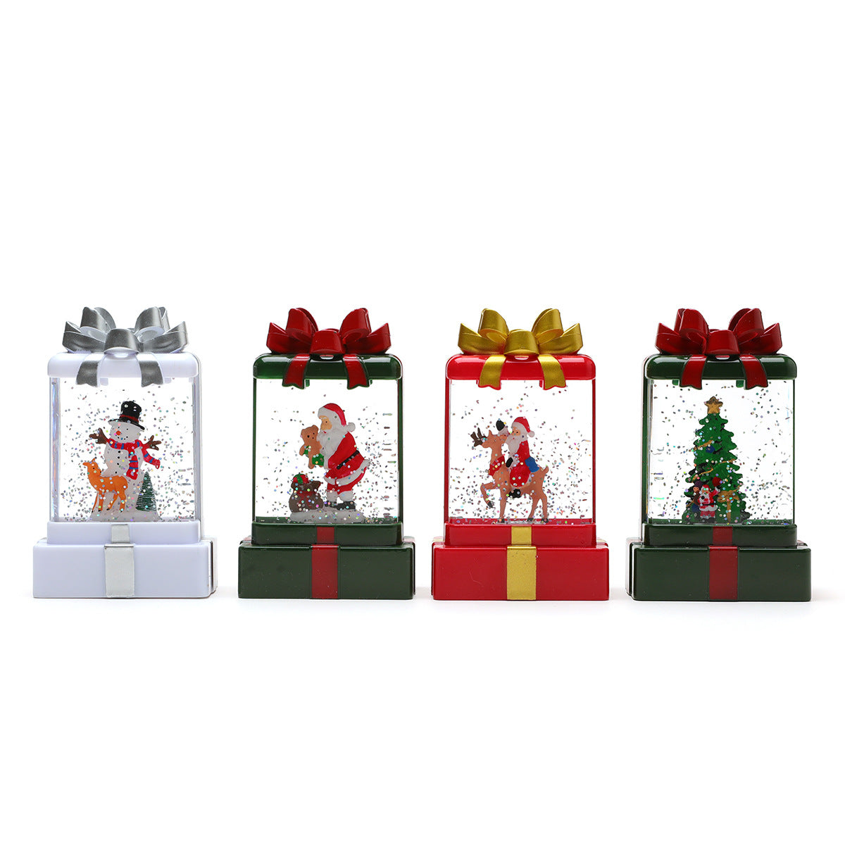 LED Snow Globe Santa Decoration Yeouu