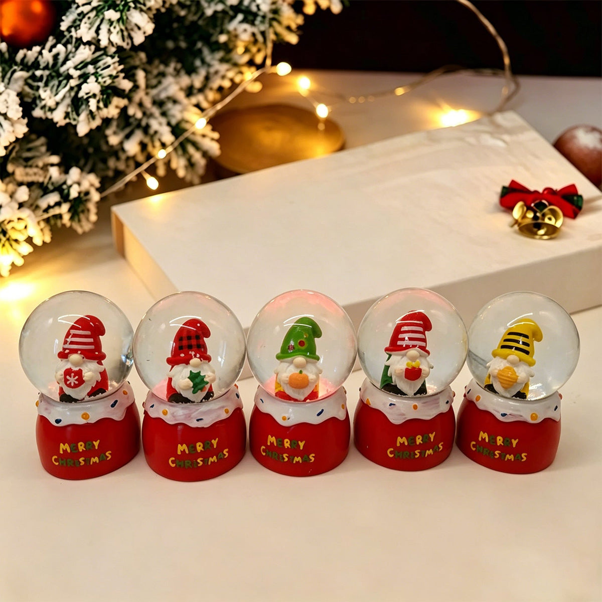 Magical Christmas Snow Globe Figures Yeouu