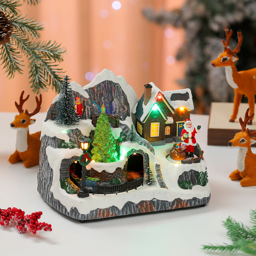 LED Illuminated Christmas Village Decoration Yeouu