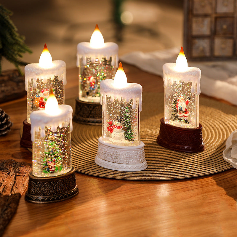 Christmas lantern with movable Santa motif Yeouu
