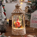 Illuminated Christmas lantern with snow scenes Yeouu