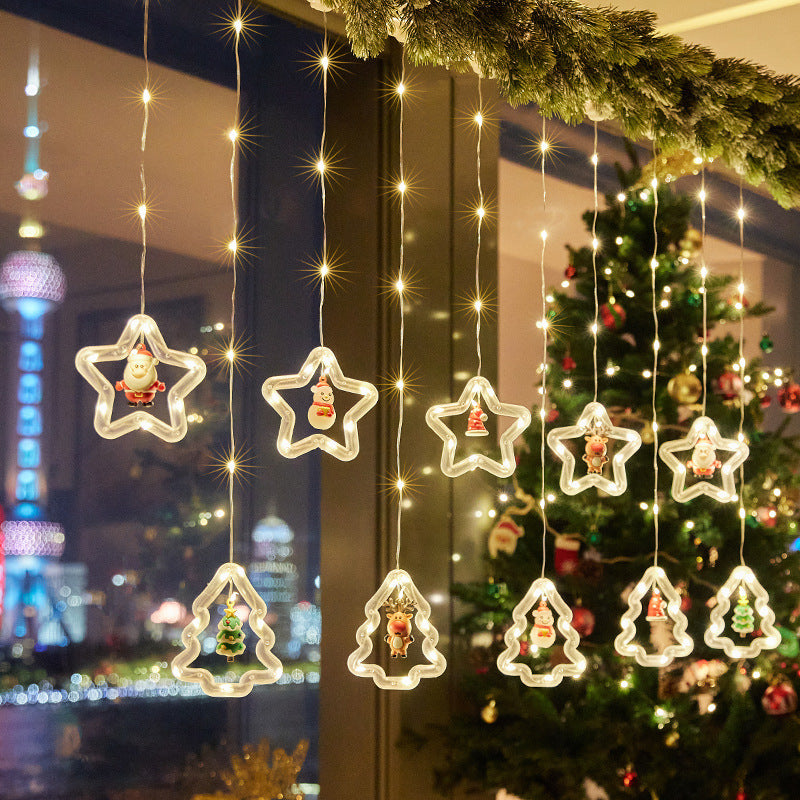 Christmas decorative light stars with snowflakes Yeouu