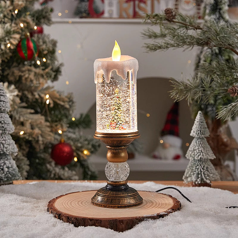 Christmas decoration lantern with snow globe Yeouu