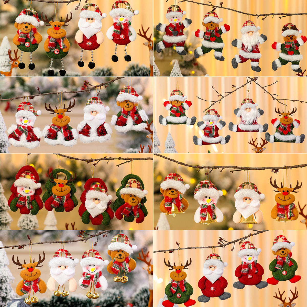 Decorative Felt Christmas Angel Ornament Yeouu