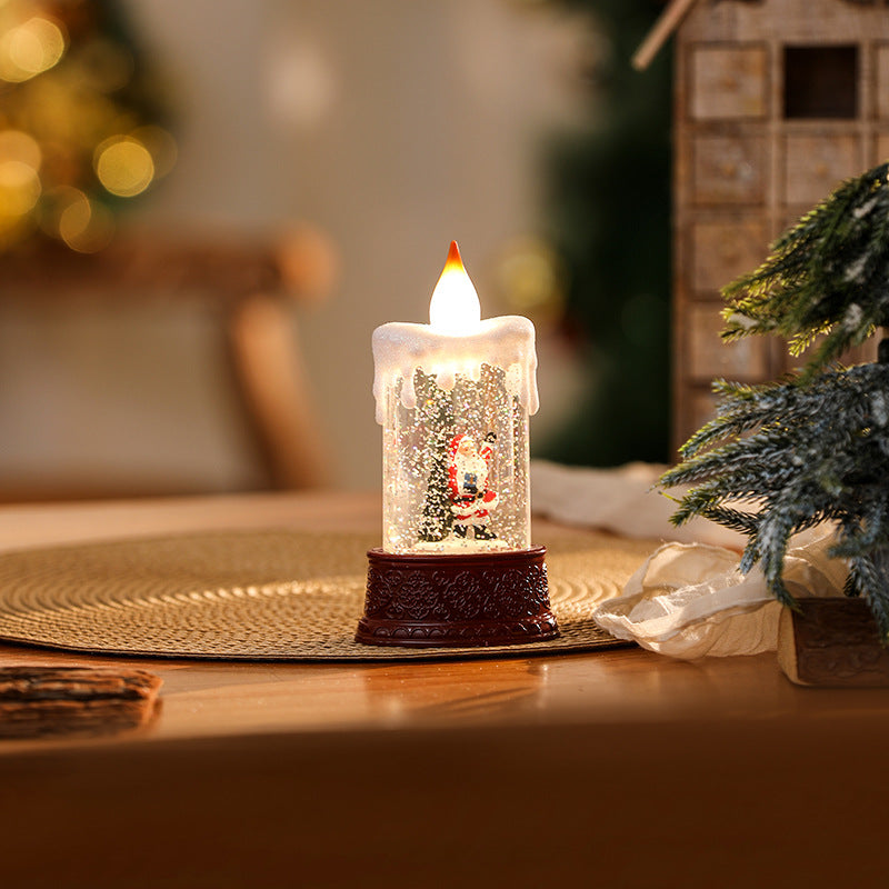 Christmas lantern with movable Santa motif Yeouu