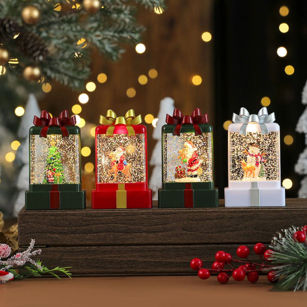 LED Snow Globe Santa Decoration Yeouu