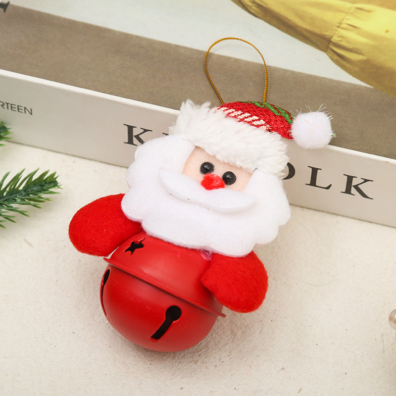 Festive Christmas Bell with Santa Motif Yeouu