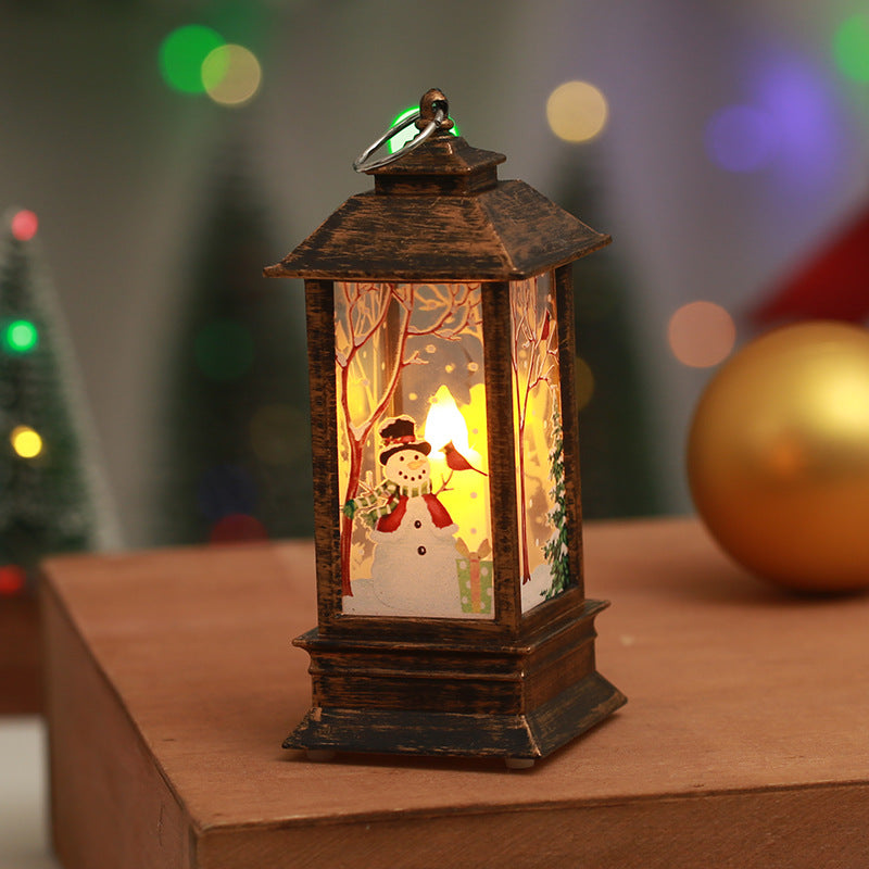 Nostalgic Christmas lantern with LED light Yeouu