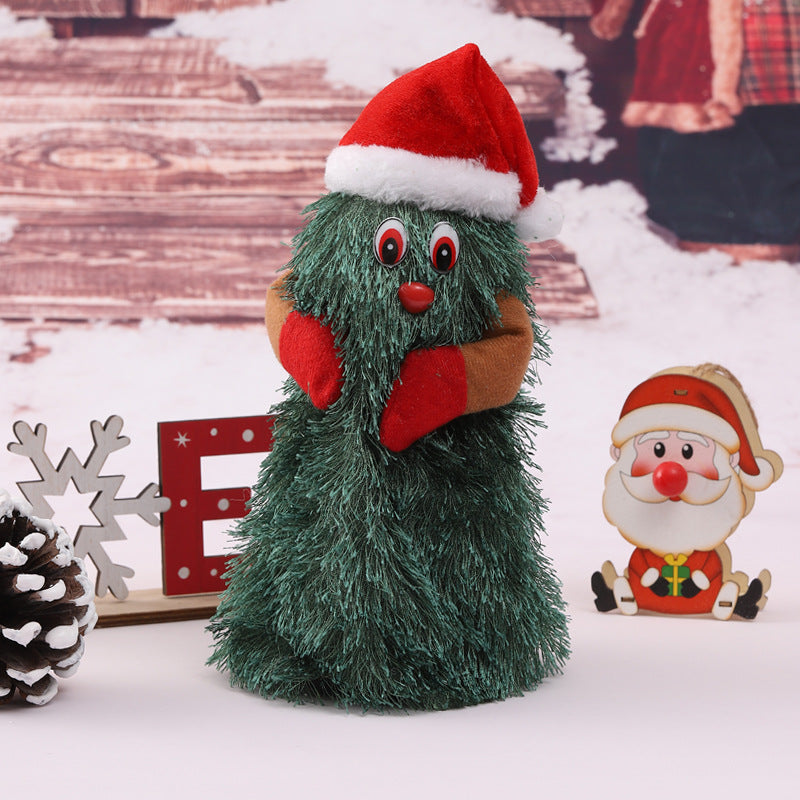 Cute Christmas tree figure with hat Yeouu