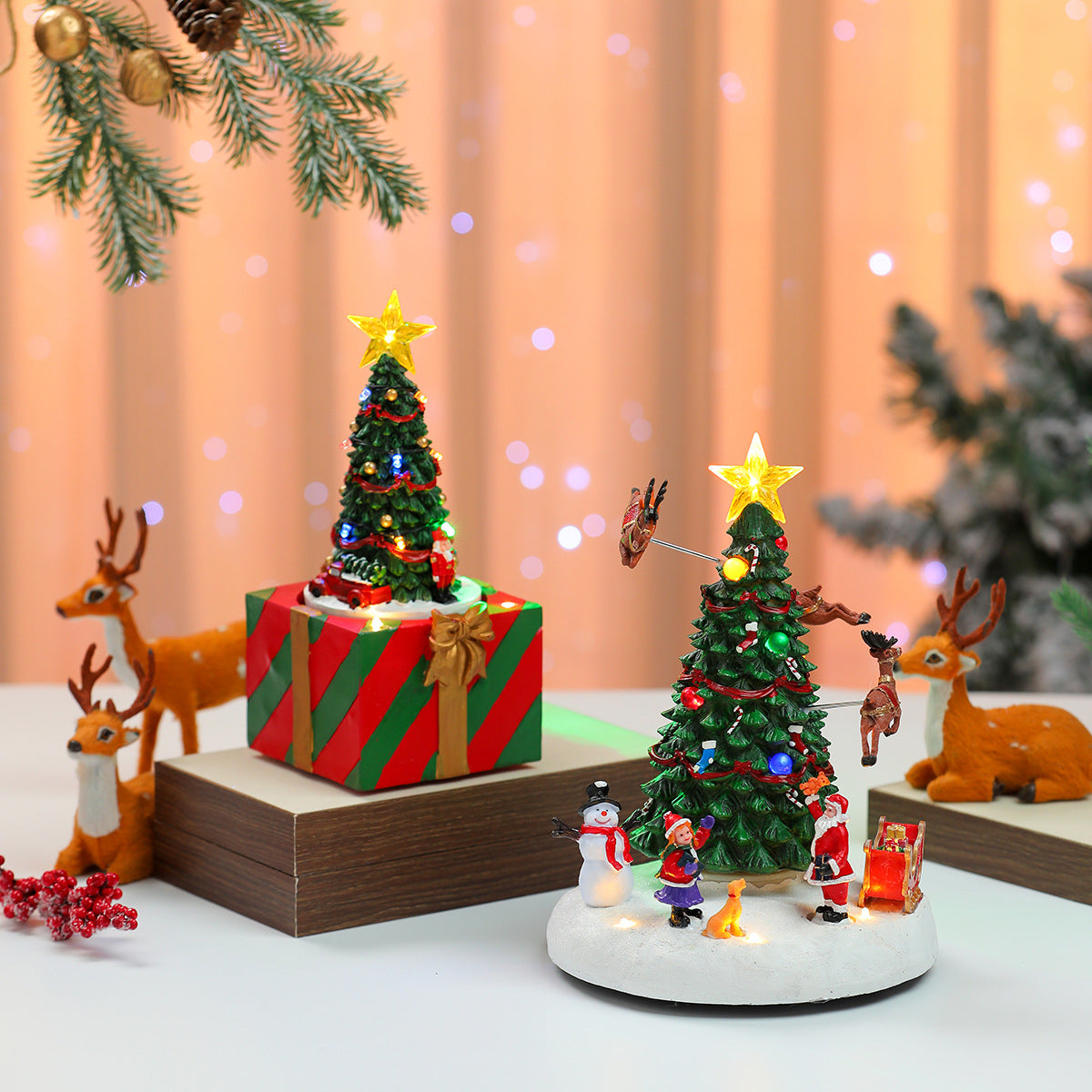 Decorative Christmas Tree Music Box Yeouu