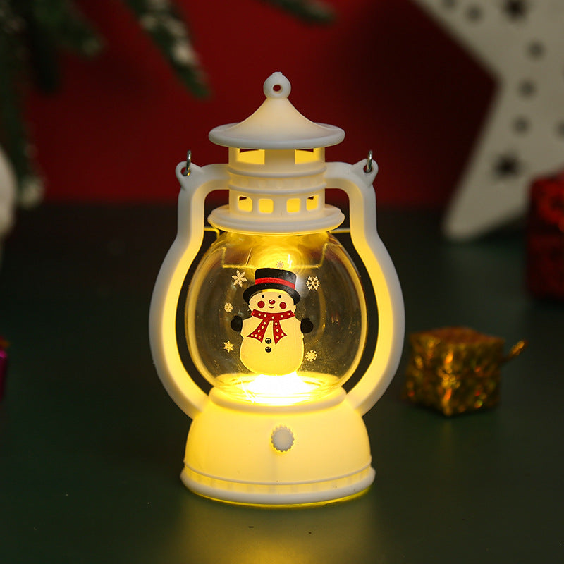 Decorative Christmas lantern with Santa Claus motif Yeouu