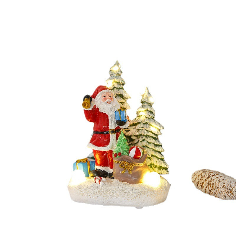 Illuminated Christmas decorative figure with animals Yeouu