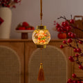 Nostalgic Christmas lantern with festive Santa Yeouu