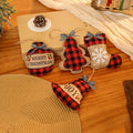 Decorative Christmas tree ornaments in rustic look Yeouu