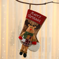 Plush Reindeer Christmas Stocking Yeouu