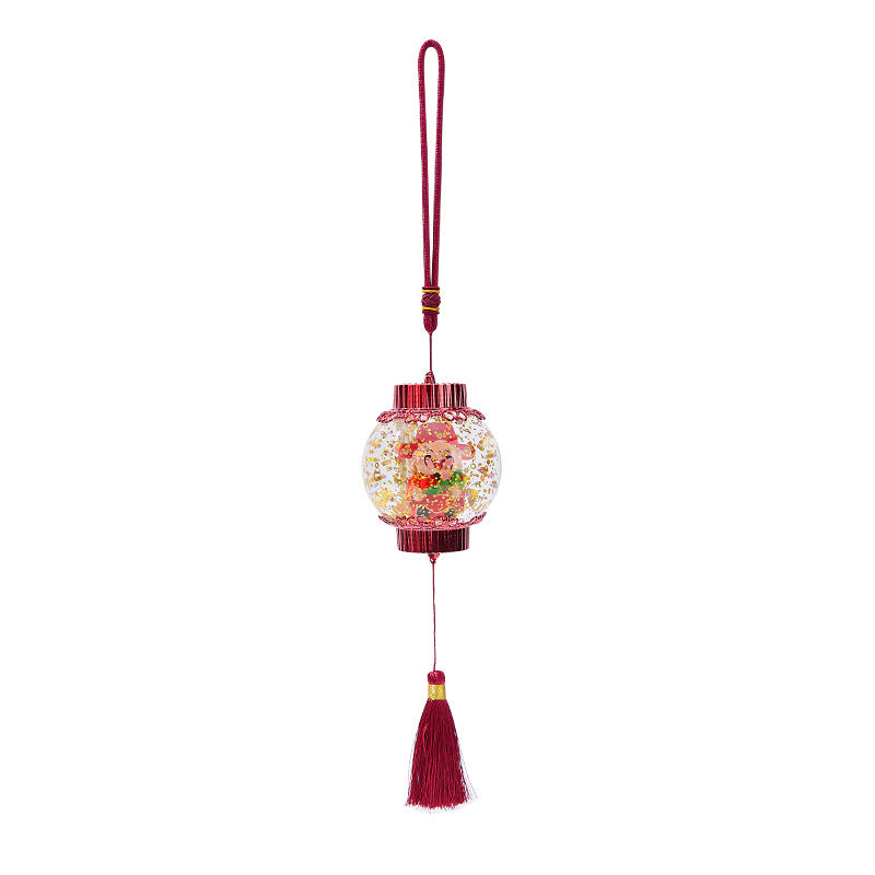 Nostalgic Christmas lantern with festive Santa Yeouu