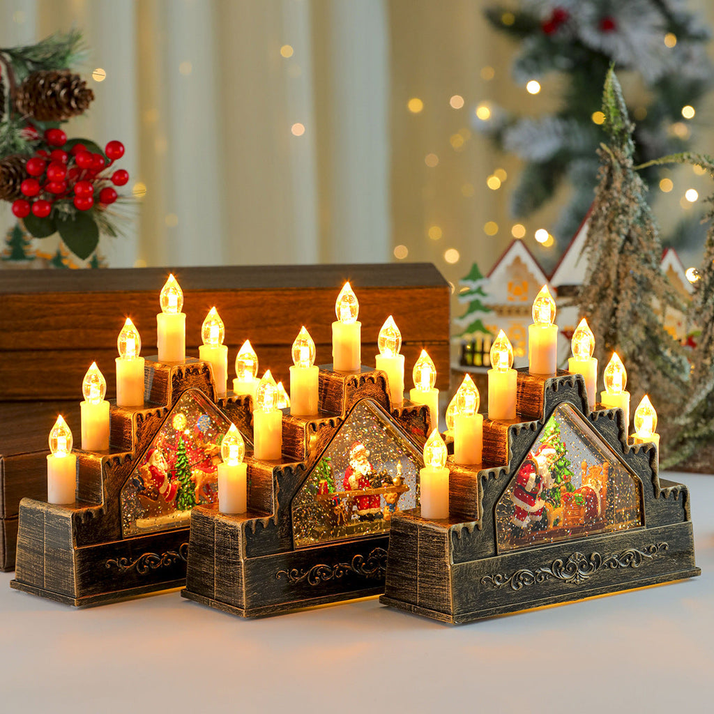 LED Illuminated Christmas Scene Decoration Yeouu