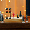 Miniature Christmas Scene Figurine Set Yeouu