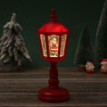 Nostalgic Christmas lantern with moving Santa scene Yeouu