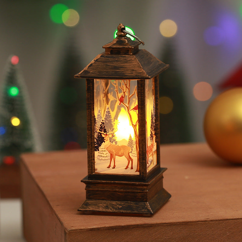 Nostalgic Christmas lantern with LED light Yeouu