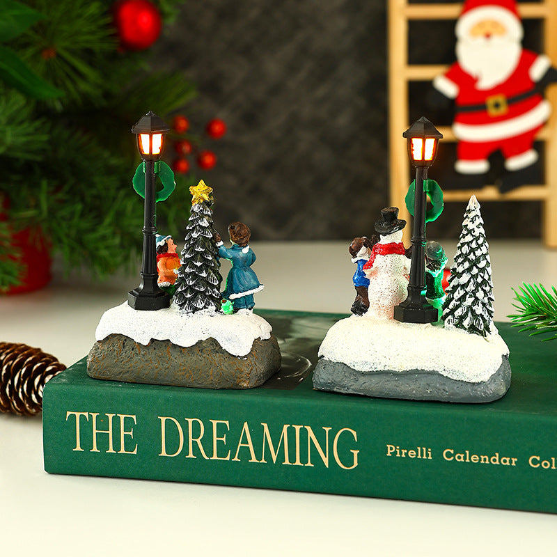 Nostalgic Christmas village scene Yeouu