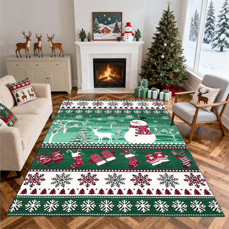 Christmas-Themed Decorative Area Rug Yeouu