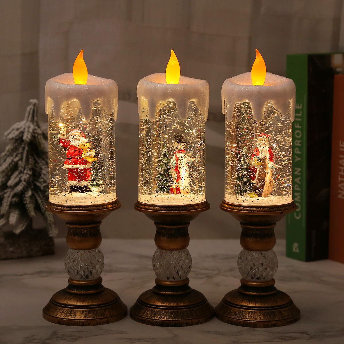 Christmas decoration lantern with snow globe Yeouu