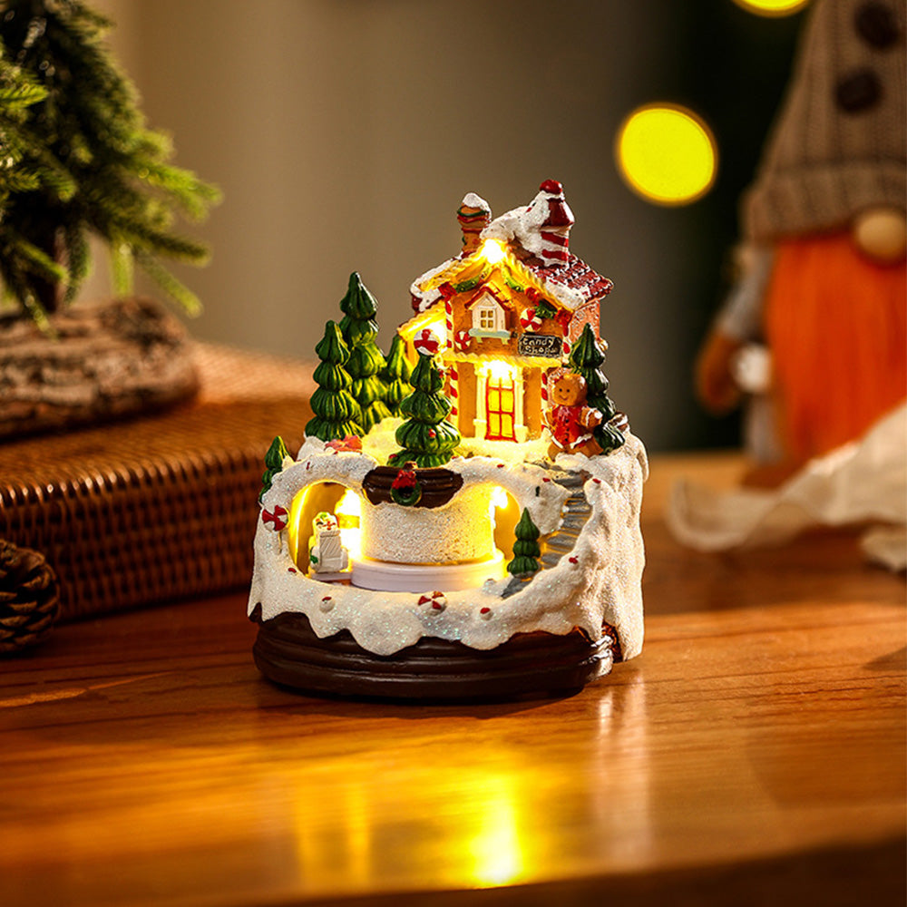 Yeouu | Christmas Ornament with LED Lights and Music