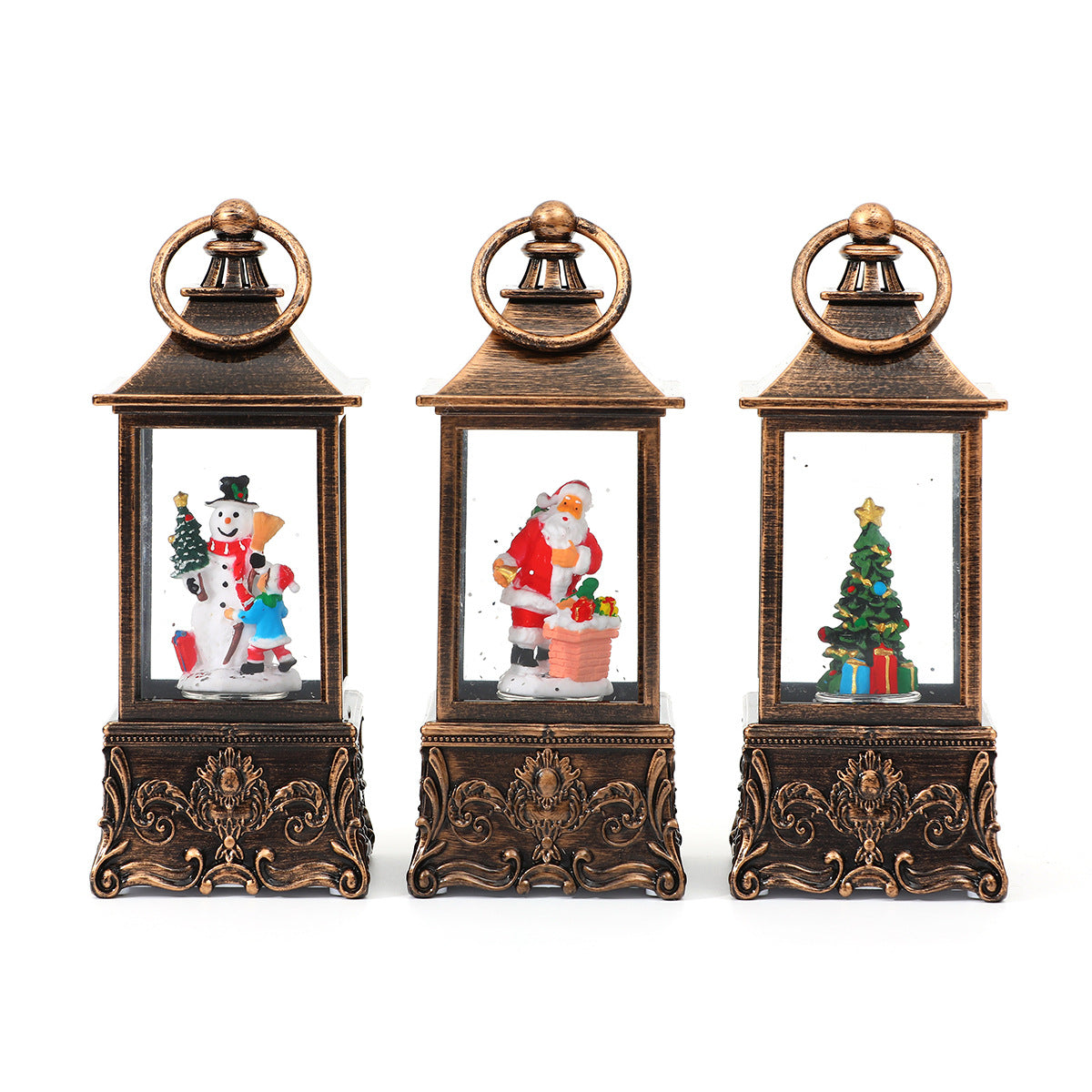 Illuminated Miniature Christmas Lantern Yeouu