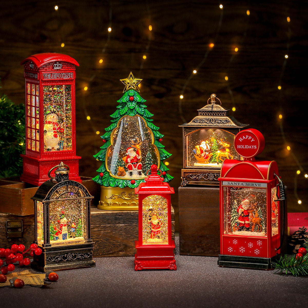 Illuminated Musical Christmas Lantern Yeouu