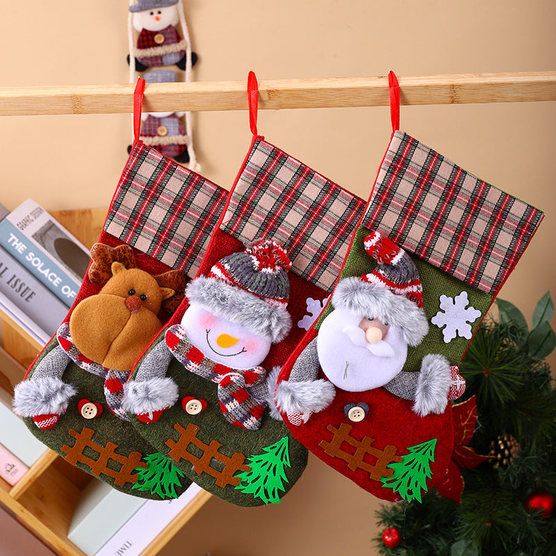 Christmas stocking with creative designs Yeouu