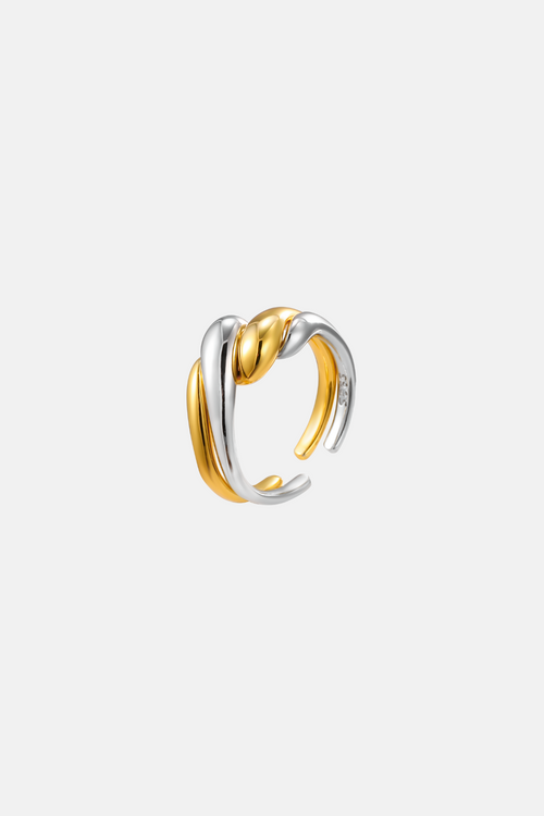 Duality - Two-Tone Layered Sterling Ring
