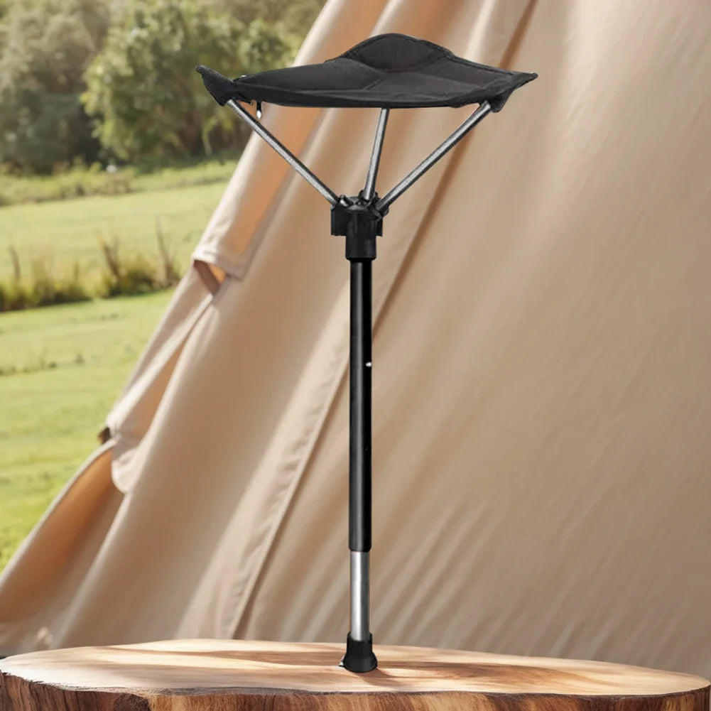 Yeouus | Adjustable Aluminum Alloy Folding Camping Stool 125kg Load Bearing for Hiking Travel