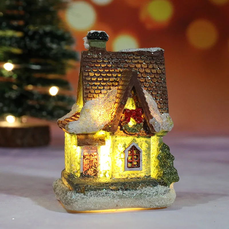 Yeouu | Winter Dreams LED Christmas House Figurines