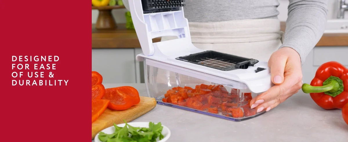 Multislicing Vegetable Chopper With Container