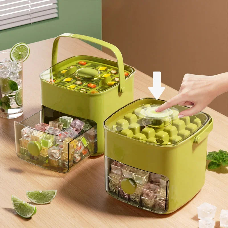 One-touch Easy Release Ice Cube Mold