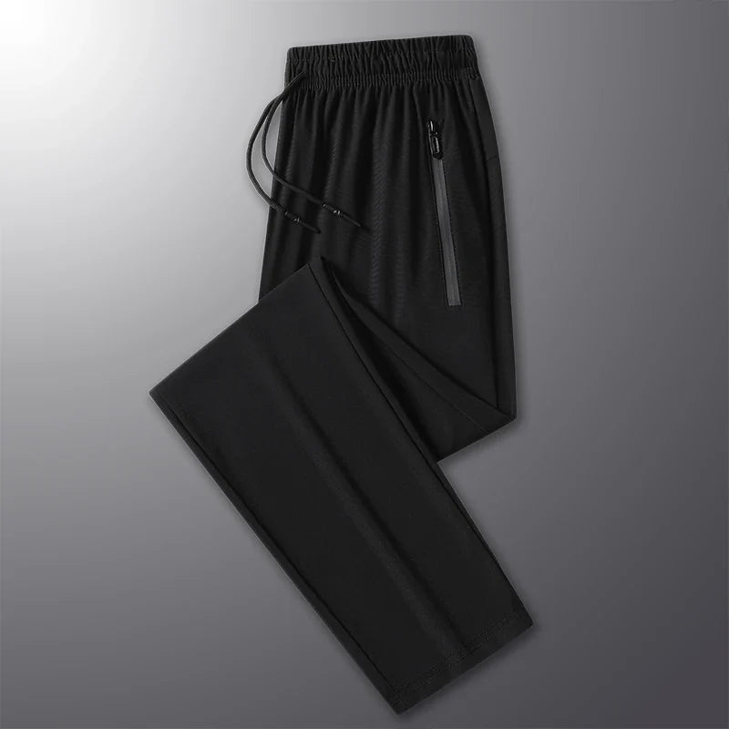 High Elastic Ice Silk Casual Pants