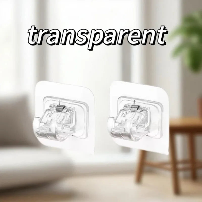 Adjustable Curtain Rod Wall Hooks