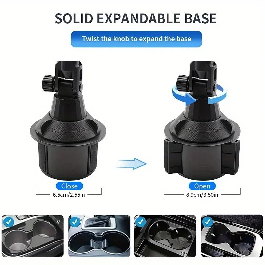 Car Cup Holder Phone Mount with Heavy Duty Base
