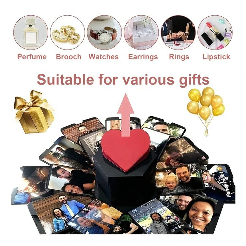Hexagon Photo Explosion Box