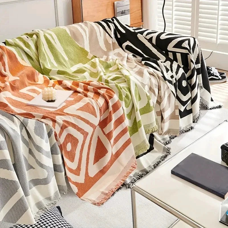 Sofa Towel With Tassels