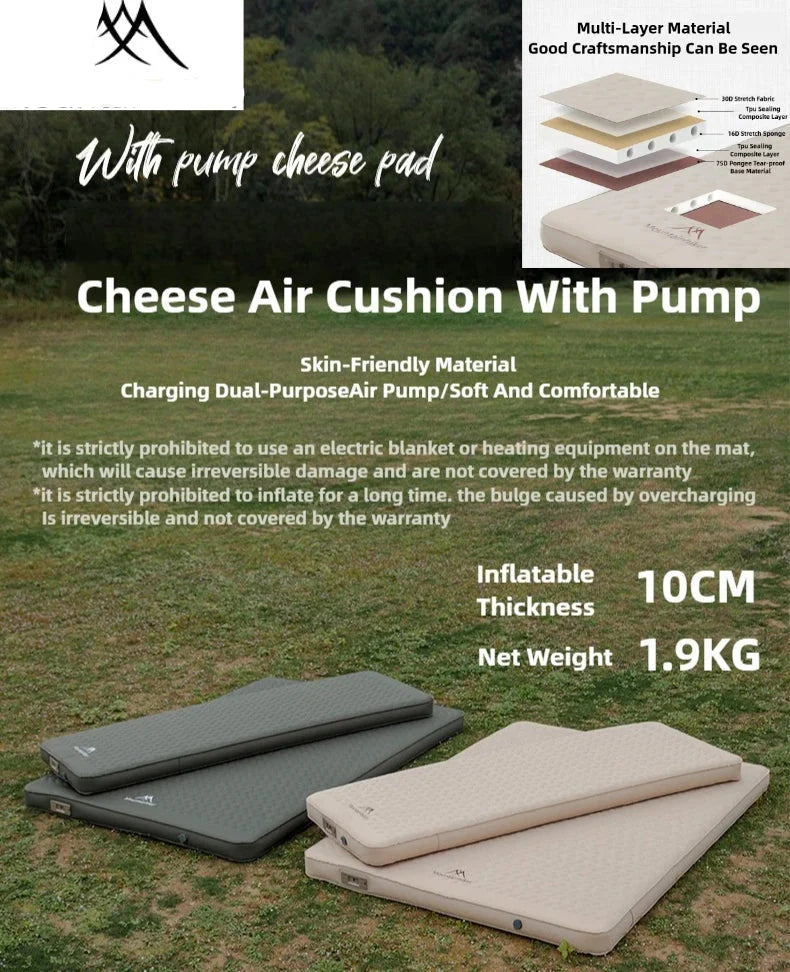 Compact Self-inflating Camping Bed