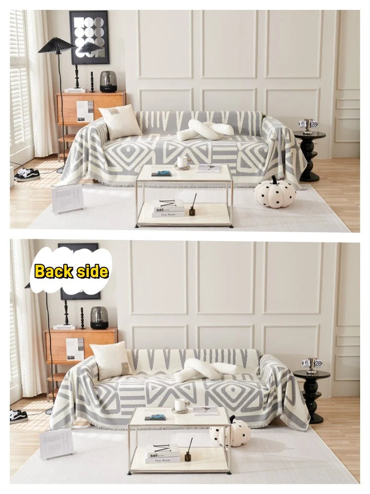 Sofa Towel With Tassels