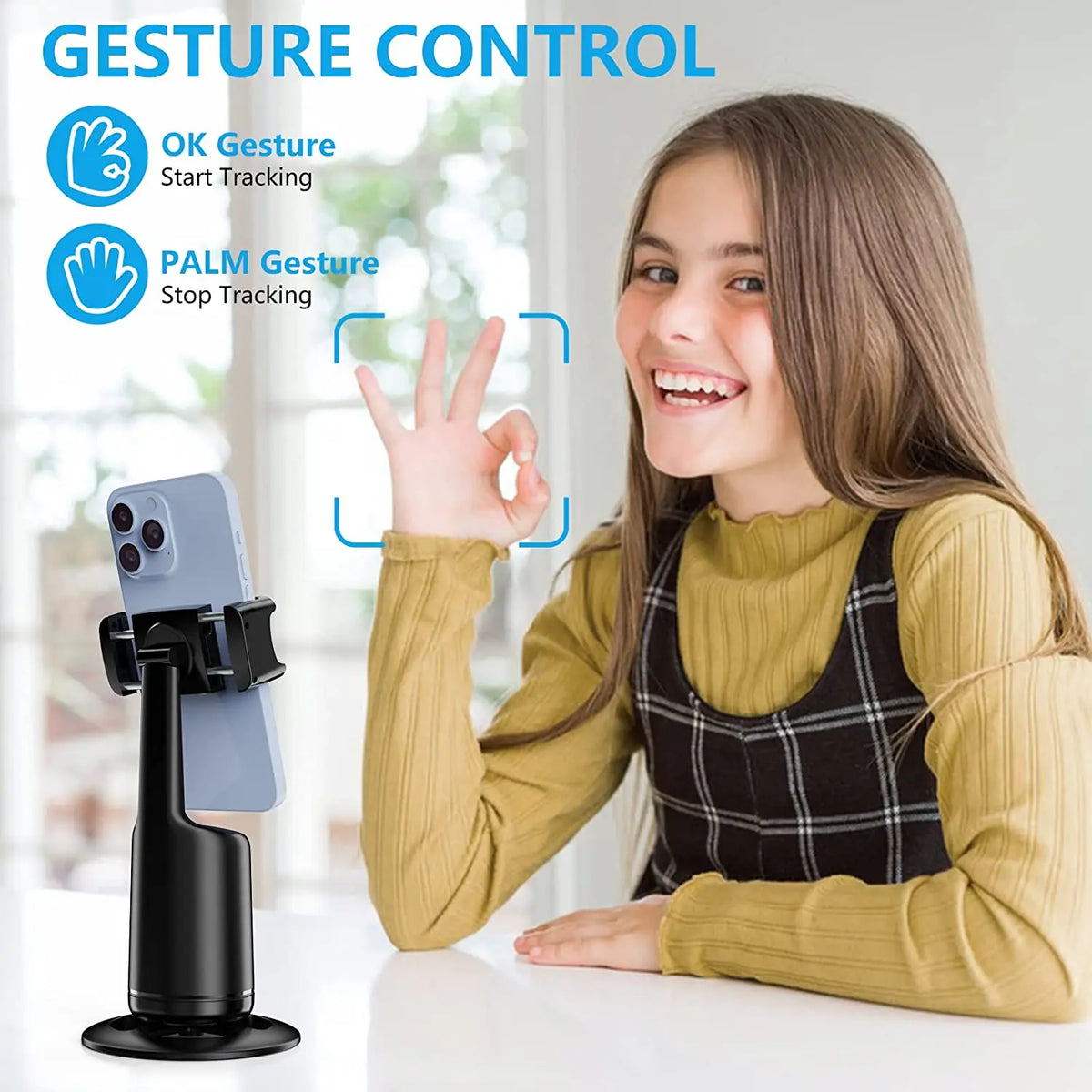 Smart Face Recognition Auto Tracking Phone Holder