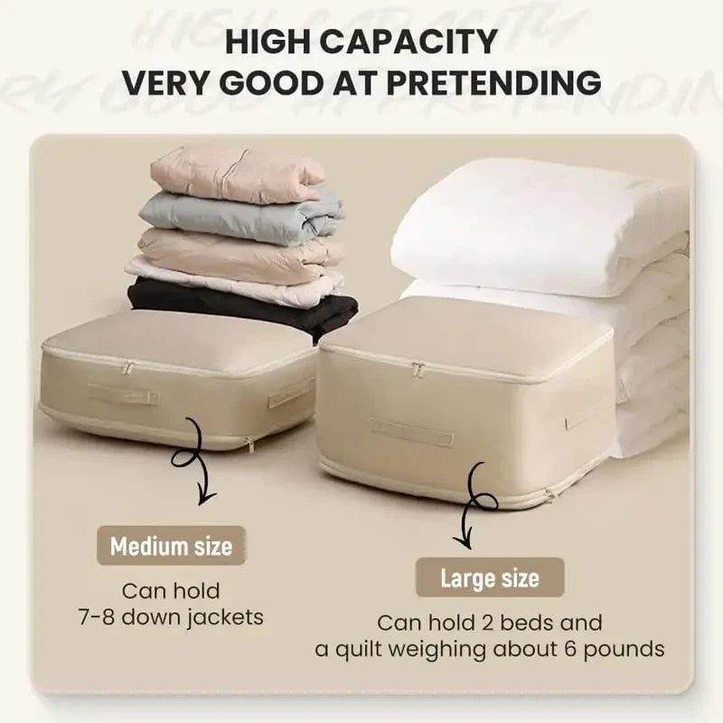 Ultra Space Saving Self Compression Organizer Bags