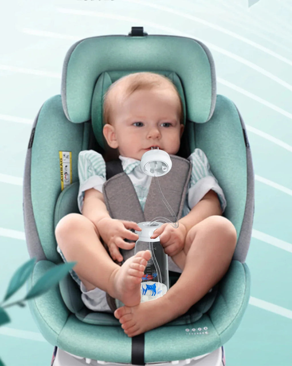 Hands Free Baby Feeding Bottle